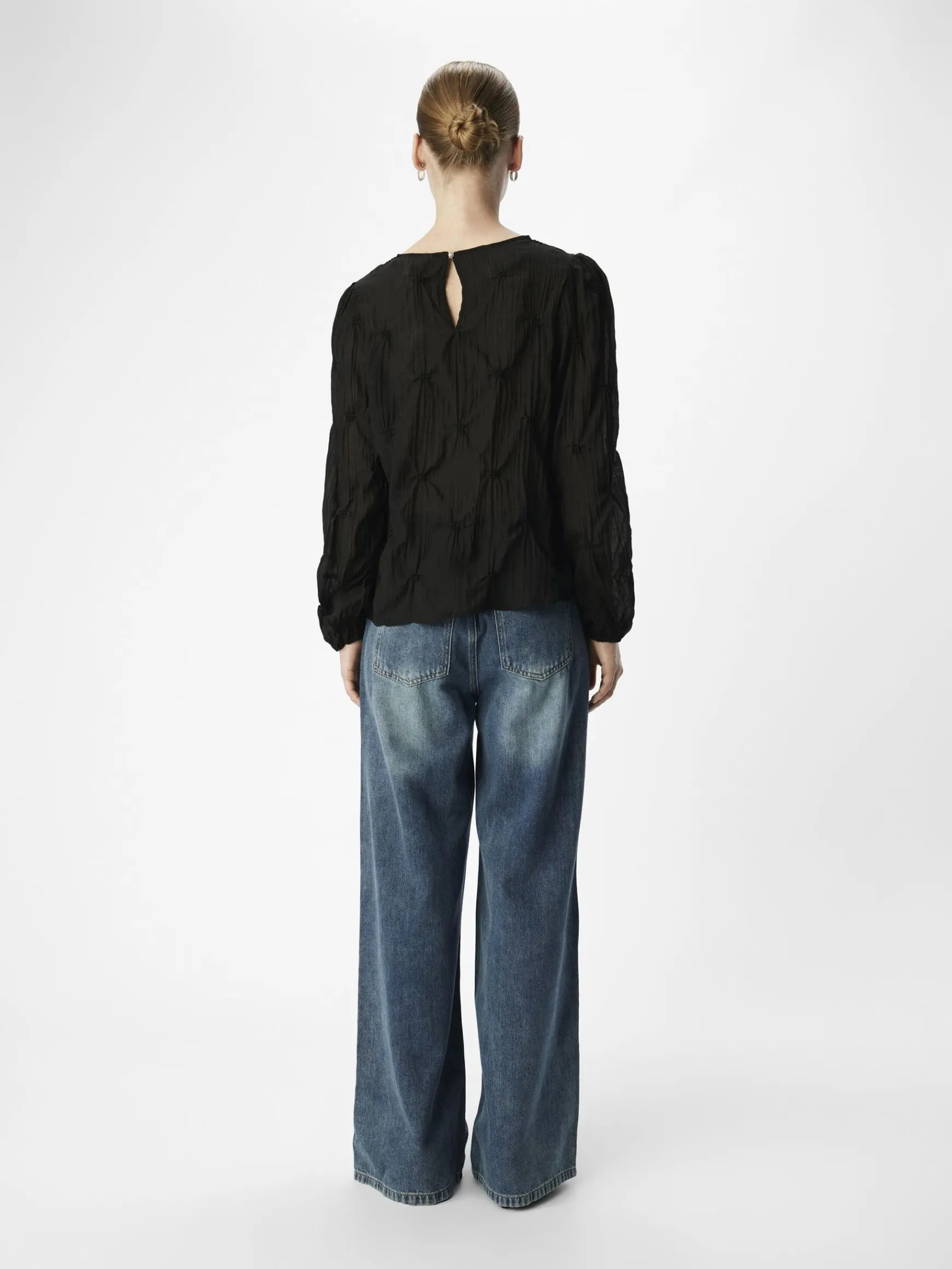 OBJECT Skjortor|Toppar*KRINKLAD TOPP Black