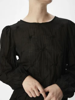 OBJECT Skjortor|Toppar*KRINKLAD TOPP Black