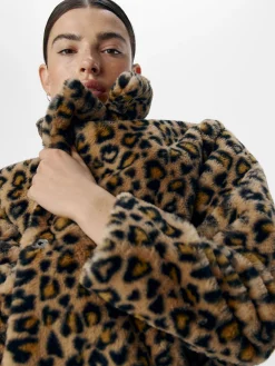 OBJECT Ytterkläder*LEOPARDMÖNSTRADE JACKA Humus