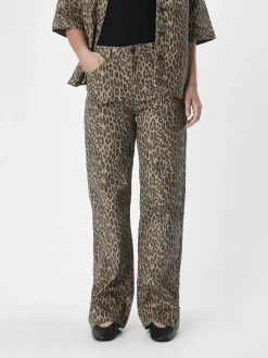 OBJECT Jeans|Byxor*LEOPARDMÖNSTRADE JEANS MED VIDA BEN Incense
