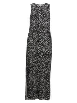 OBJECT Klänningar*LEOPARDMÖNSTRADE MAXIKLÄNNING Grey