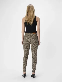 OBJECT Jeans|Byxor*LEOPARDMÖNSTRADE SKINNY FIT-JEANS Incense