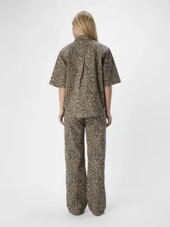 OBJECT Skjortor|Toppar*LEOPARDMÖNSTRADE SKJORTA Incense