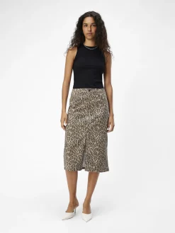 OBJECT Kjolar*LEOPARDTRYCK JEANSKJOL Incense