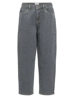 OBJECT Basic|Byxor*LÅG MIDJA JEANS Grey Denim
