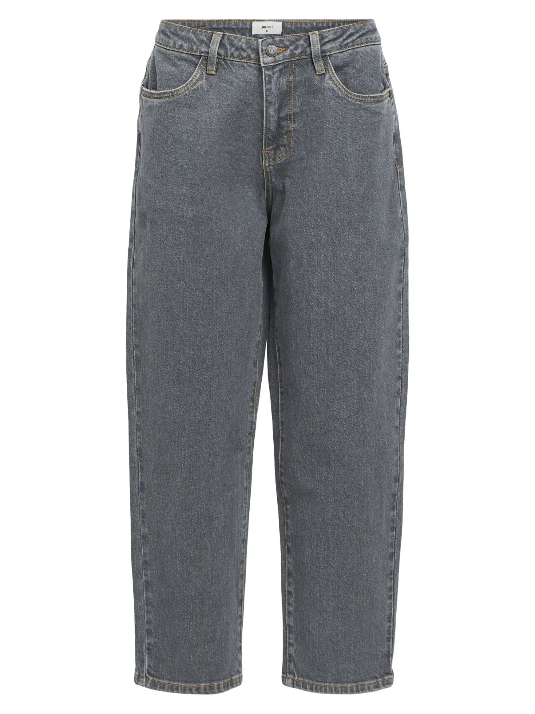 OBJECT Basic|Byxor*LÅG MIDJA JEANS Grey Denim