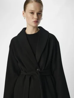 OBJECT Ytterkläder*LÅNG KAPPA Black