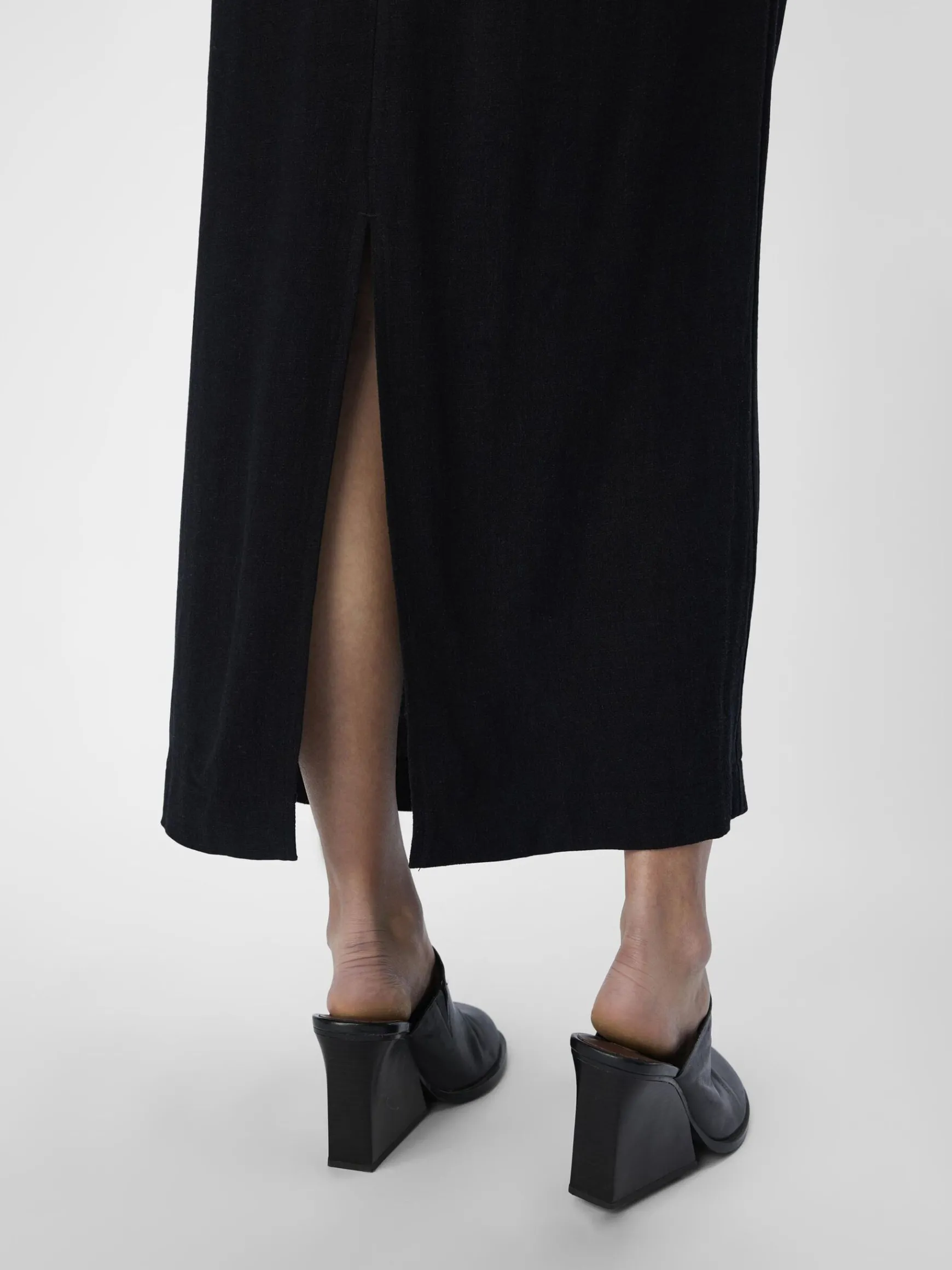 OBJECT Basic|Kjolar*LÅNG PENNKJOL Black