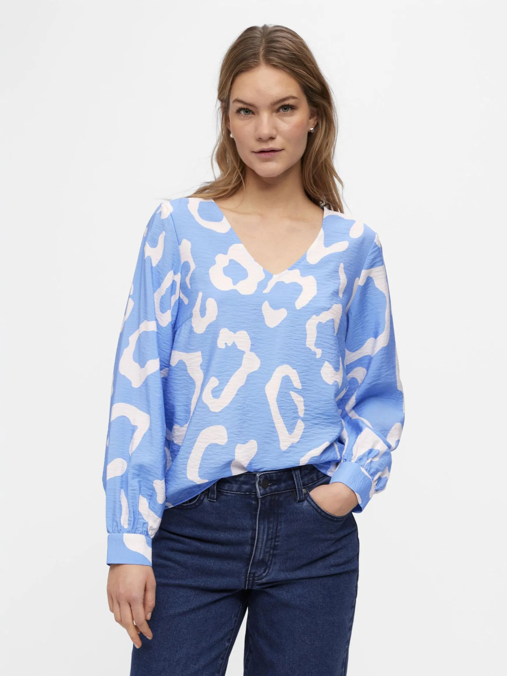 OBJECT Toppar*LÅNGÄRMAD BLUS Provence