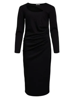 OBJECT Klänningar*LÅNGÄRMAD MIDIKLÄNNING Black