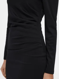 OBJECT Klänningar*LÅNGÄRMAD MIDIKLÄNNING Black