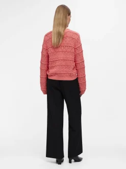 OBJECT Cardigans*LÅNGÄRMAD STICKAD KOFTA Georgia Peach