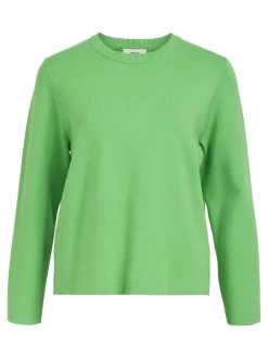 OBJECT Stickat*LÅNGÄRMAD STICKAD TRÖJA Vibrant Green