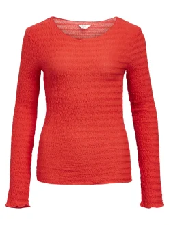 OBJECT Toppar*LÅNGÄRMAD TOPP Flame Scarlet