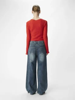 OBJECT Toppar*LÅNGÄRMAD TOPP Flame Scarlet