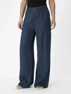 OBJECT Byxor*LÖS PASSFORM BYXOR Dark Blue Denim
