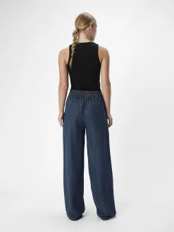 OBJECT Byxor*LÖS PASSFORM BYXOR Dark Blue Denim