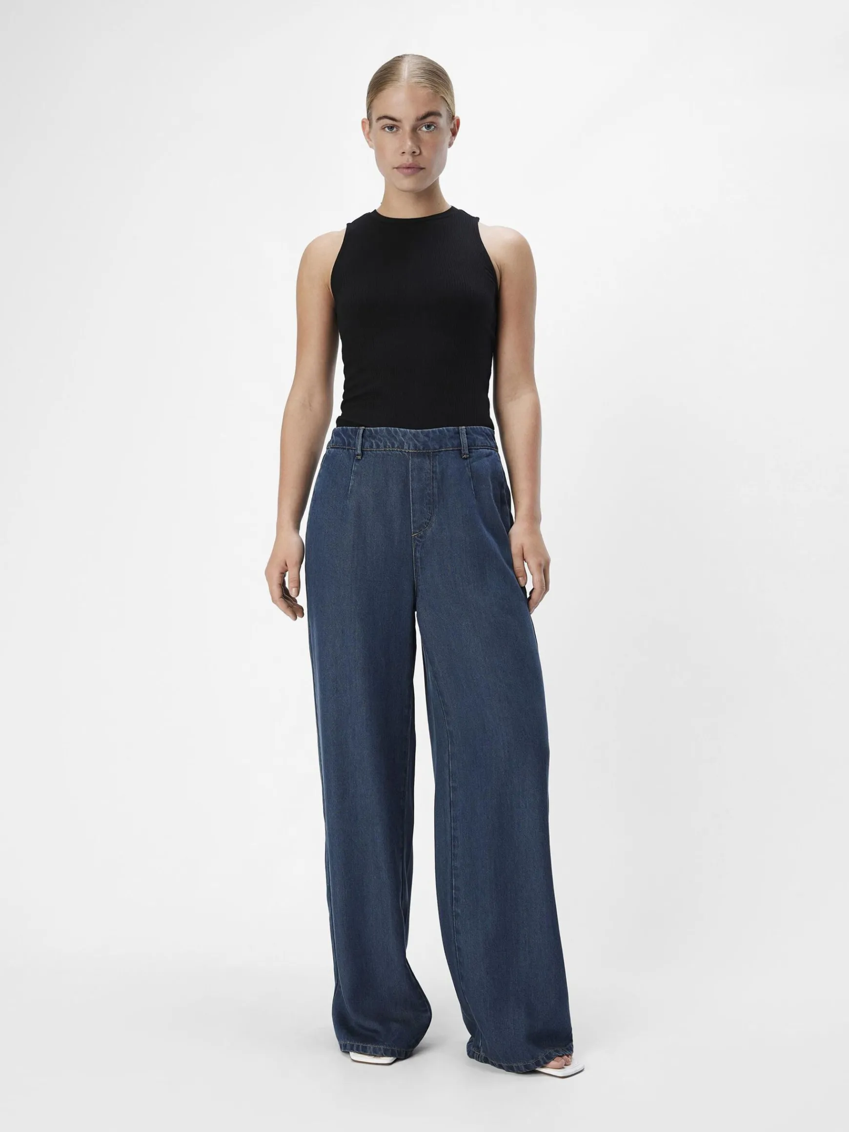 OBJECT Byxor*LÖS PASSFORM BYXOR Dark Blue Denim