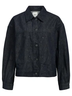 OBJECT Ytterkläder*LÖS PASSFORM JEANSJACKA Dark Blue Denim