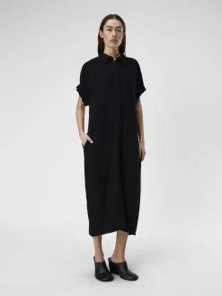 OBJECT Klänningar*MAXI SKJORTKLÄNNING Black