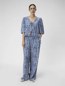 OBJECT Byxor*MED TRYCK BYXOR MED VIDA BEN Palace Blue