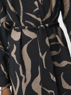 OBJECT Klänningar*MED TRYCK SKJORTKLÄNNING Black