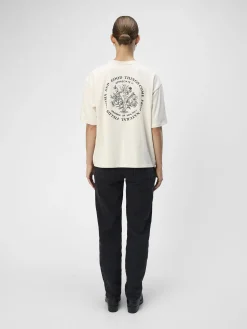 OBJECT Toppar*MED TRYCK T-SHIRT White Sand