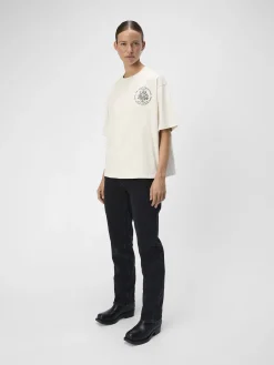 OBJECT Toppar*MED TRYCK T-SHIRT White Sand