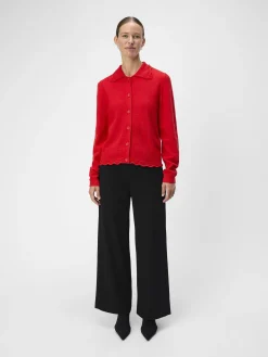 OBJECT Cardigans*MELERAD KOFTA Flame Scarlet