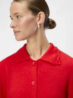 OBJECT Cardigans*MELERAD KOFTA Flame Scarlet