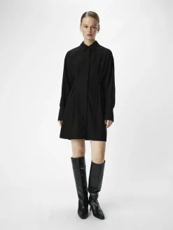 OBJECT Klänningar*MINILÄNGD SKJORTKLÄNNING Black