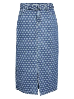 OBJECT Kjolar*MÖNSTRAD JEANSKJOL Medium Blue Denim