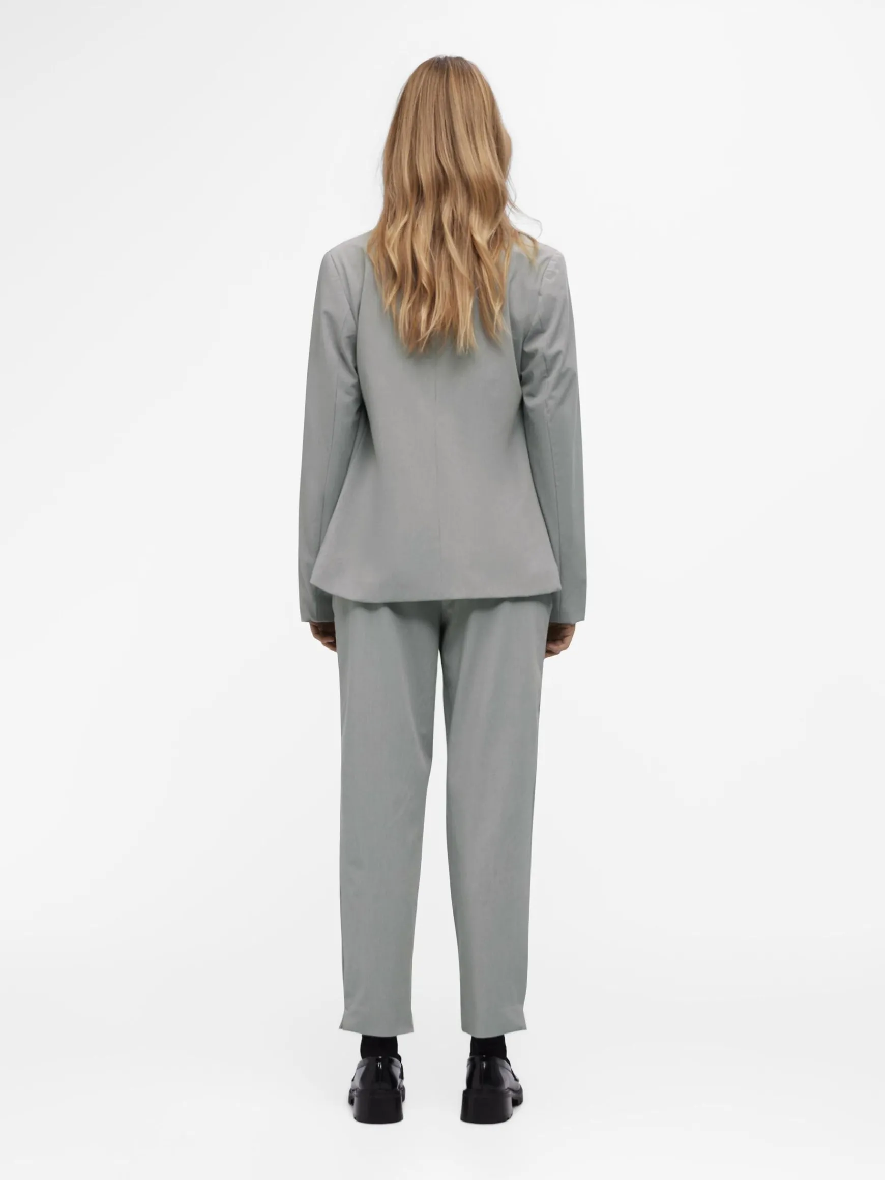 OBJECT Byxor*NORMAL MIDJA BYXOR Light Grey Melange