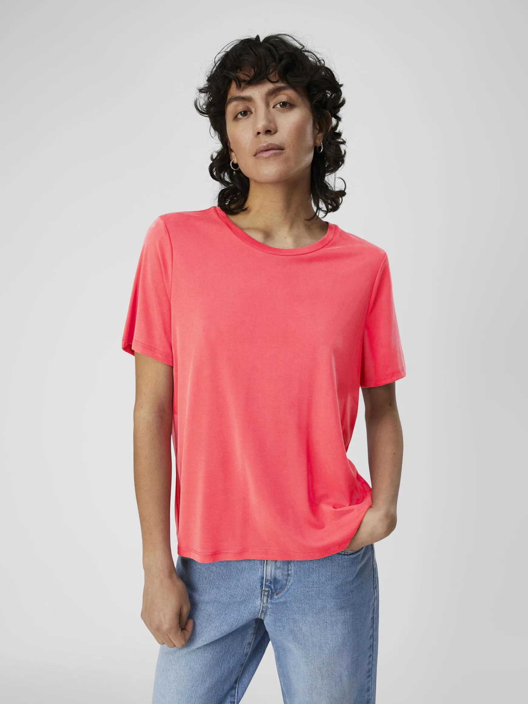OBJECT Toppar*OBJANNIE T-SHIRT Paradise Pink