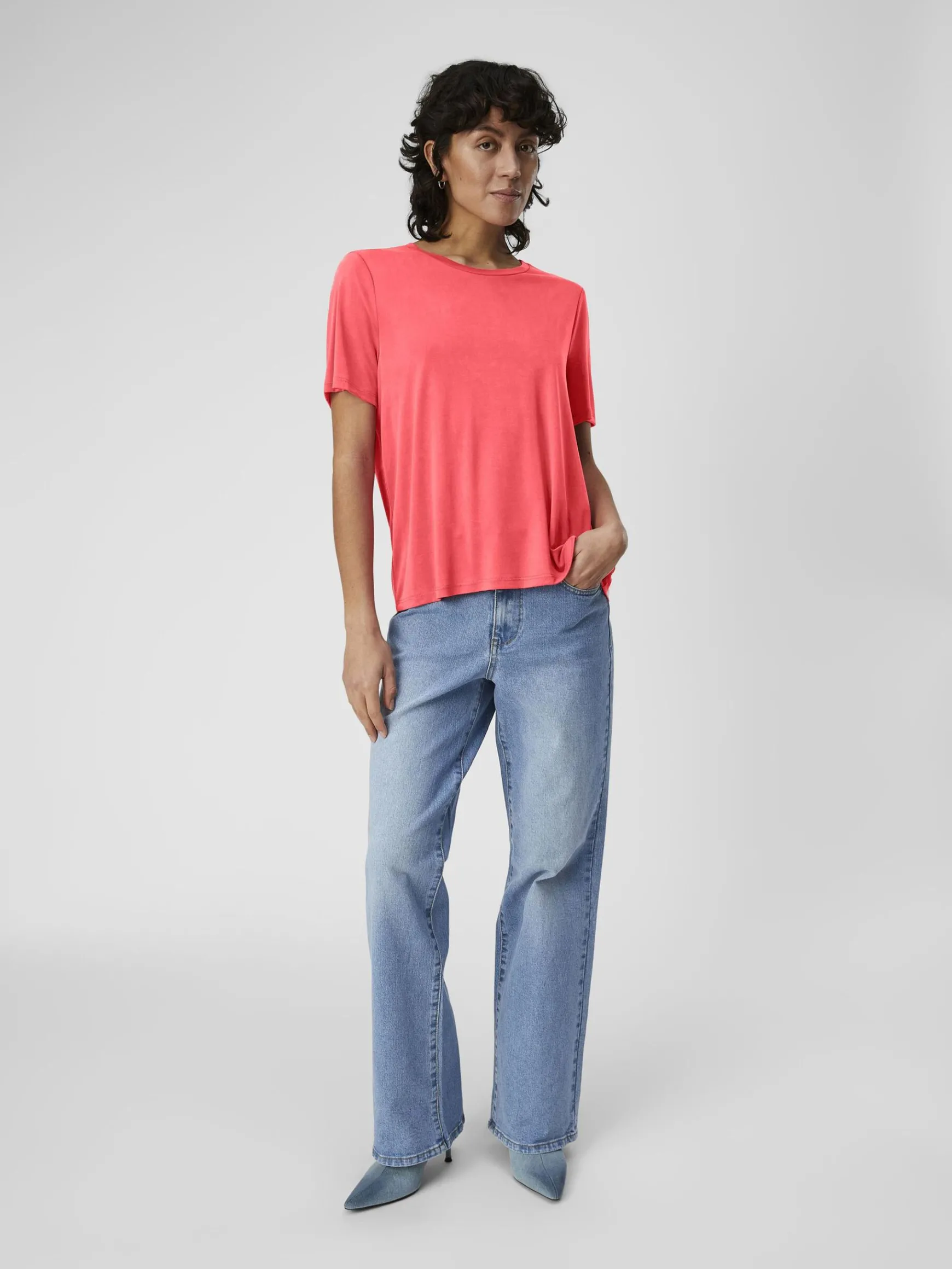 OBJECT Toppar*OBJANNIE T-SHIRT Paradise Pink