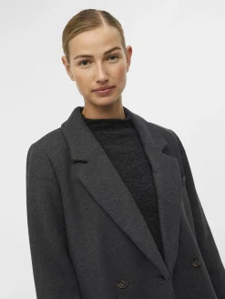 OBJECT Ytterkläder*OBJBLAZA JACKA Dark Grey Melange