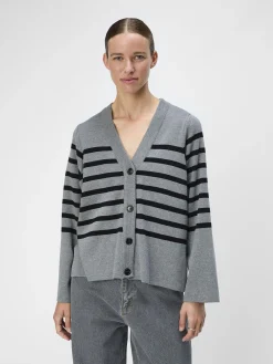 OBJECT Cardigans*OBJESTER KOFTA Medium Grey Melange