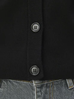 OBJECT Basic|Cardigans*OBJESTER STICKAD KOFTA Black