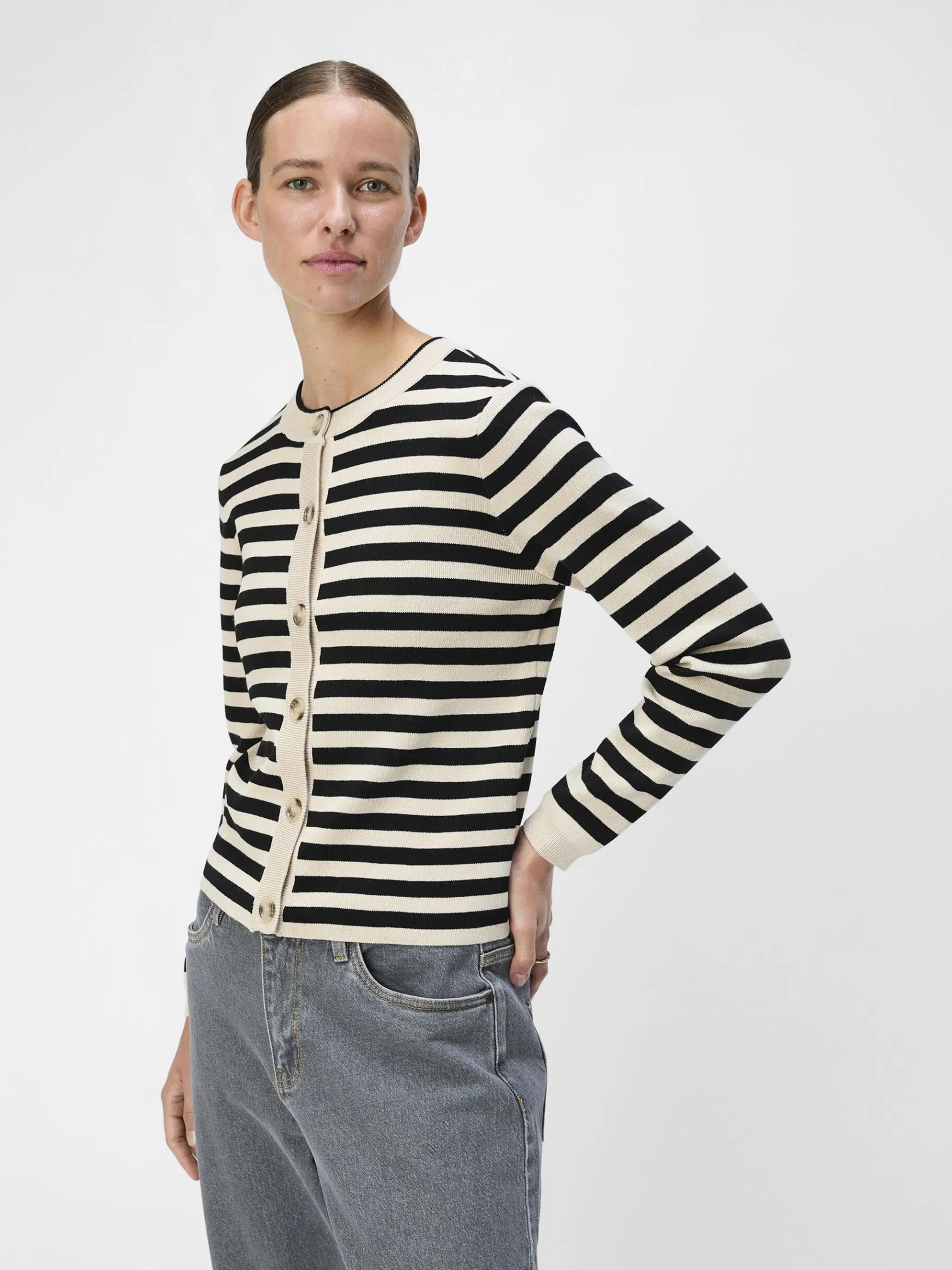 OBJECT Cardigans*OBJESTER STICKAD KOFTA Sandshell