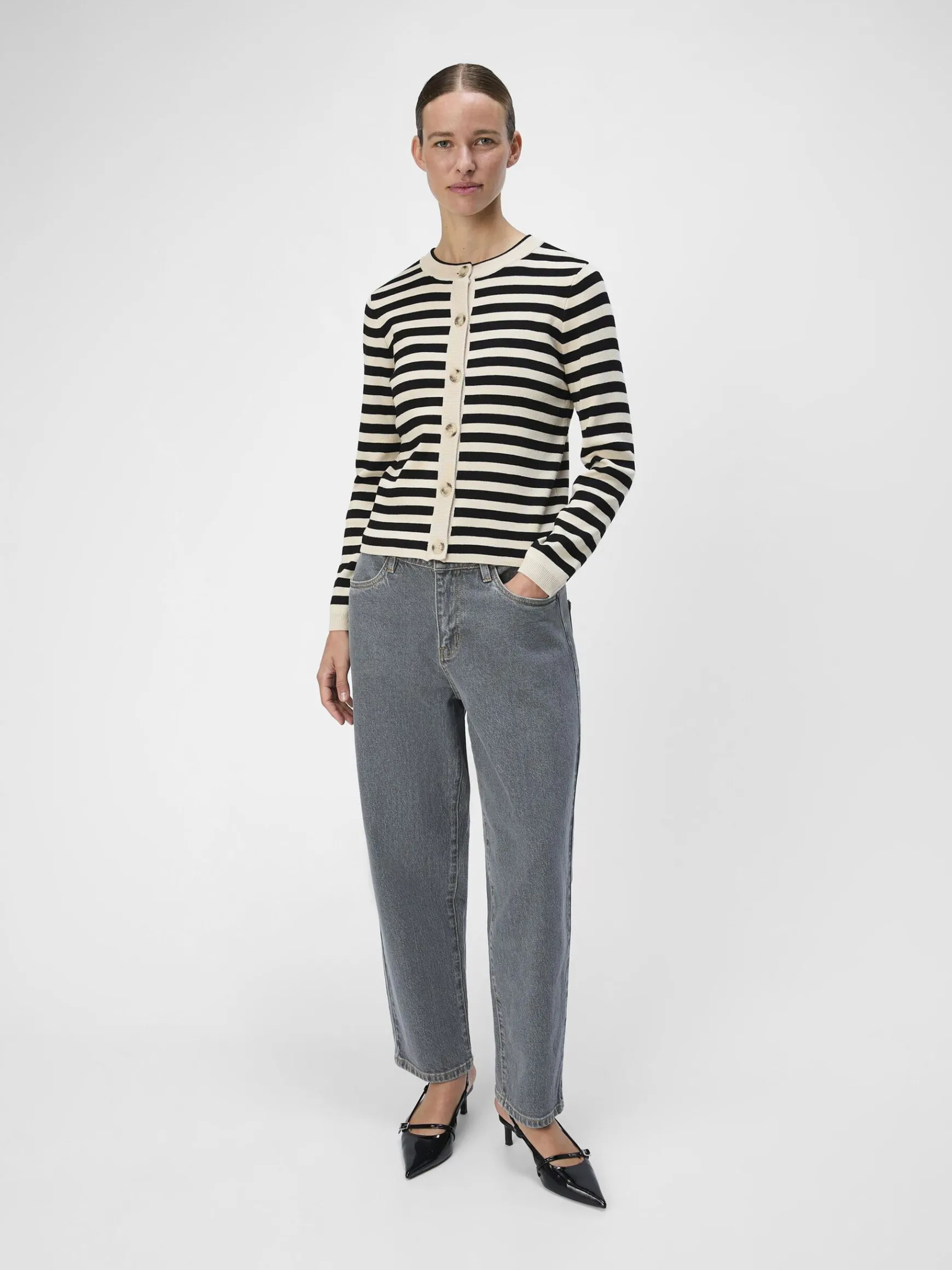 OBJECT Cardigans*OBJESTER STICKAD KOFTA Sandshell