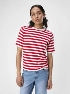 OBJECT Toppar|Stickat*OBJESTER T-SHIRT Cloud Dancer