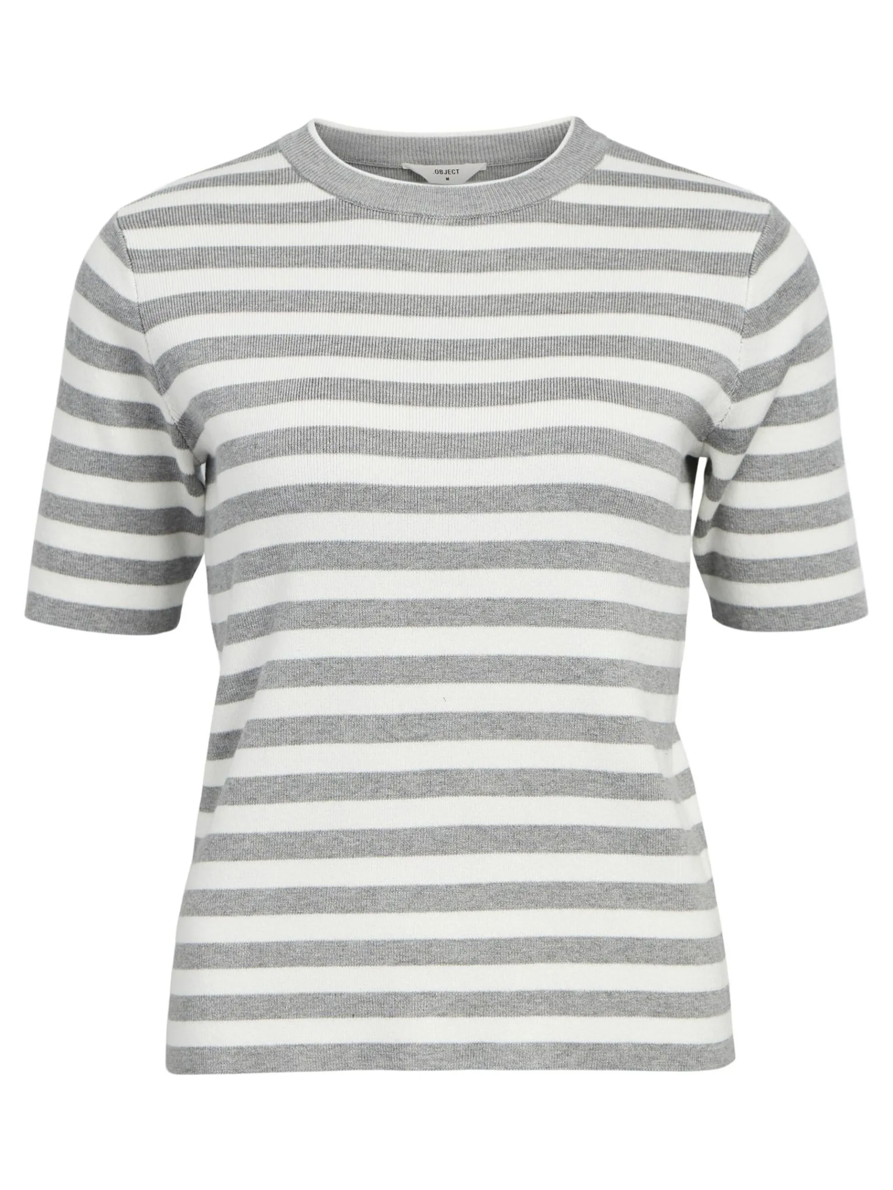 OBJECT Toppar|Stickat*OBJESTER T-SHIRT Light Grey Melange