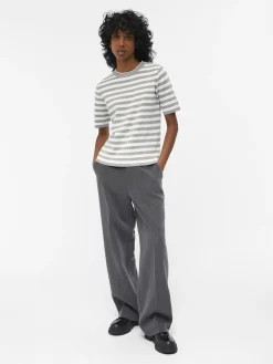 OBJECT Toppar|Stickat*OBJESTER T-SHIRT Light Grey Melange