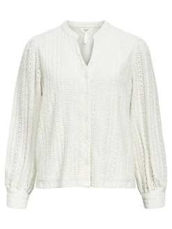 OBJECT Skjortor|Toppar*OBJFEODORA LÅNGÄRMAD SKJORTA White