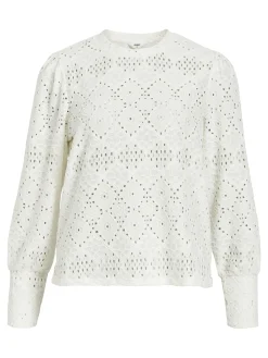 OBJECT Skjortor|Toppar*OBJFEODORA TOPP Cloud Dancer