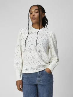OBJECT Skjortor|Toppar*OBJFEODORA TOPP Cloud Dancer