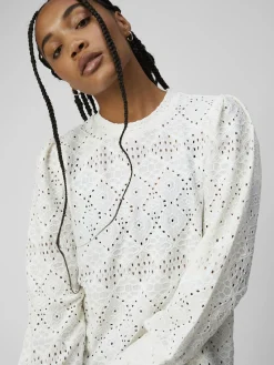 OBJECT Skjortor|Toppar*OBJFEODORA TOPP Cloud Dancer