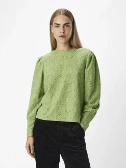 OBJECT Skjortor|Toppar*OBJFEODORA TOPP Meadow Green