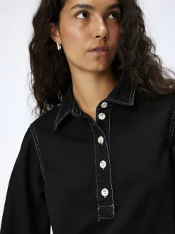 OBJECT Klänningar*OBJHARLOW JEANSKLÄNNING Black Denim