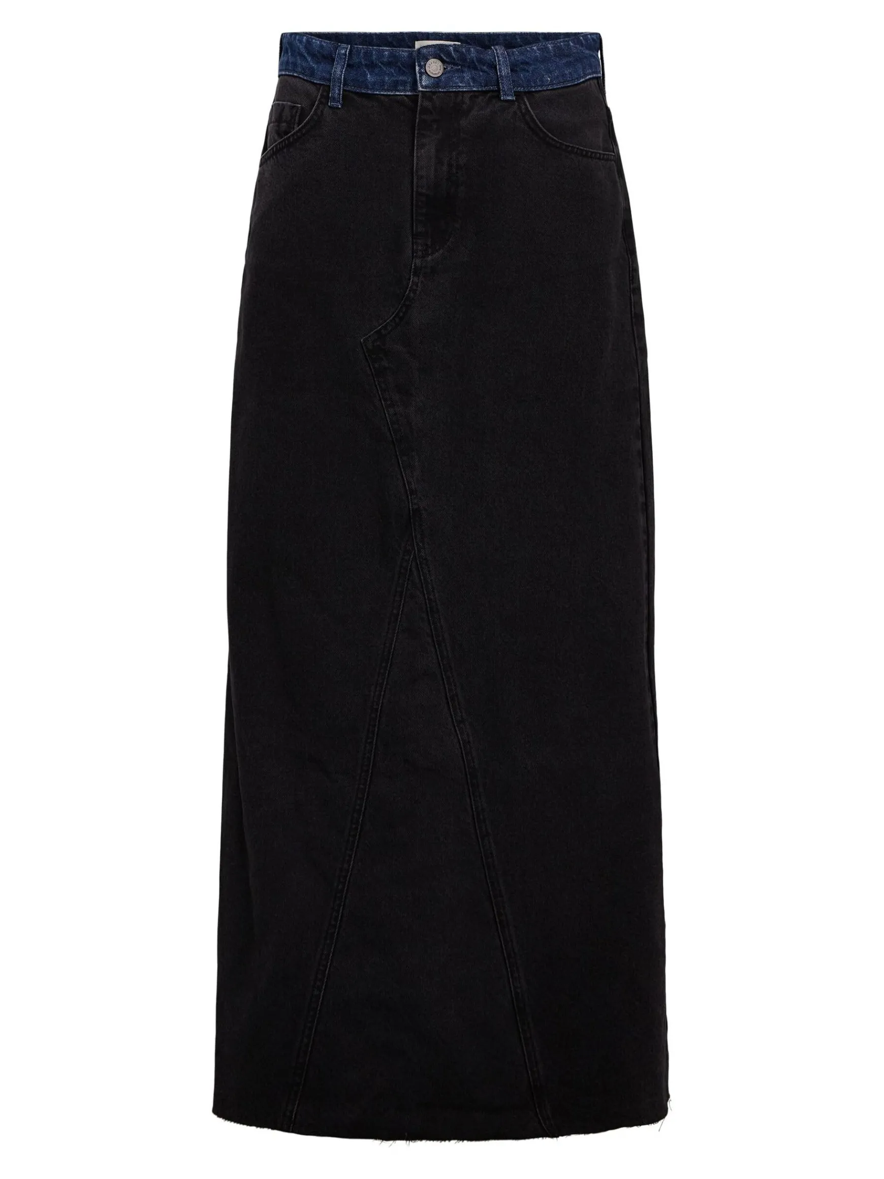 OBJECT Kjolar*OBJHARLOW MAXI JEANSKJOL Black Denim